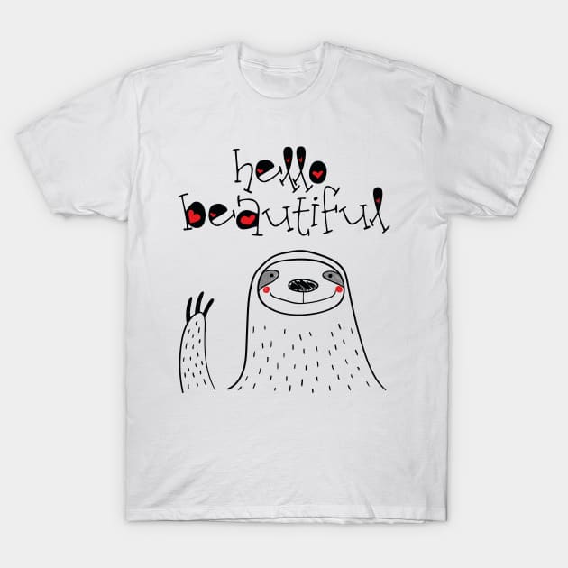 HELLOO BEAUTIFUL T-Shirt by EdsTshirts